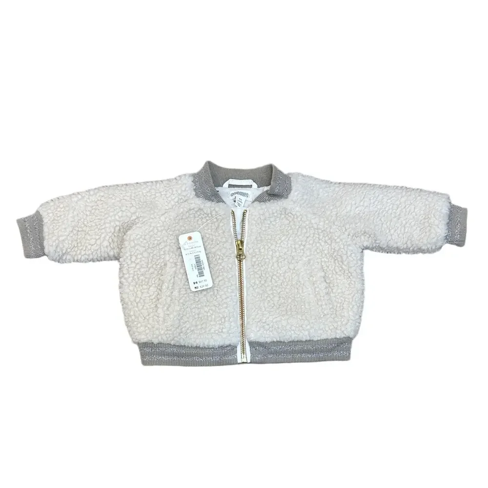 NWT Gymboree Baby Girls Sherpa Jacket Size 0-3 Months